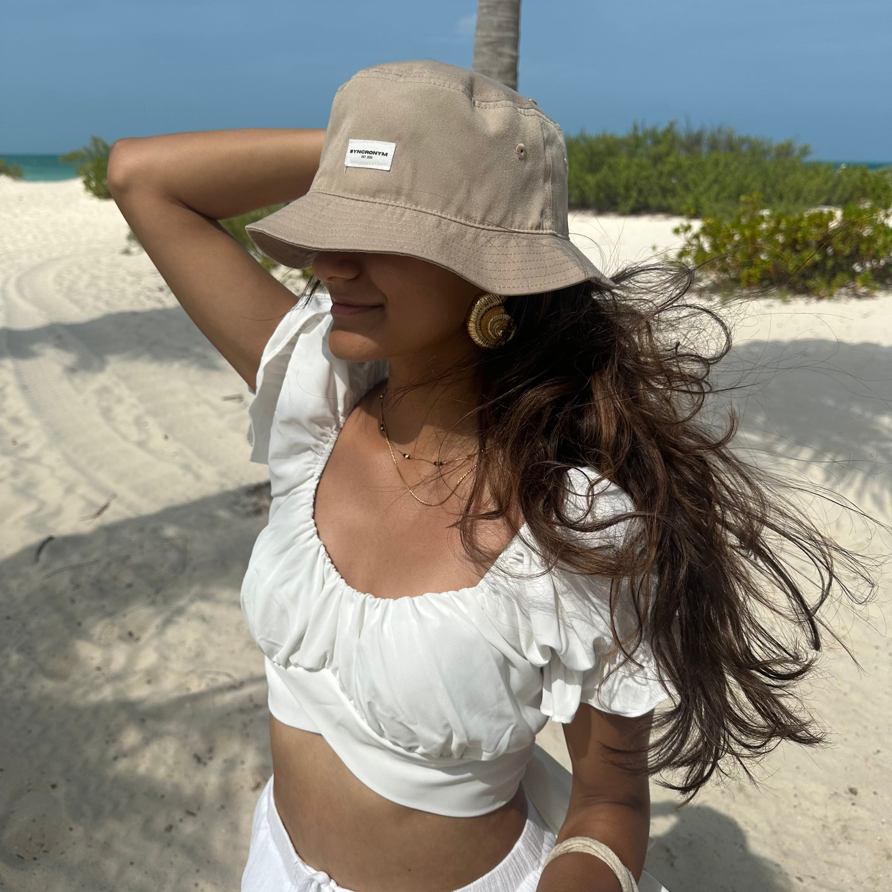 Seashell (Beige) Bucket Hat