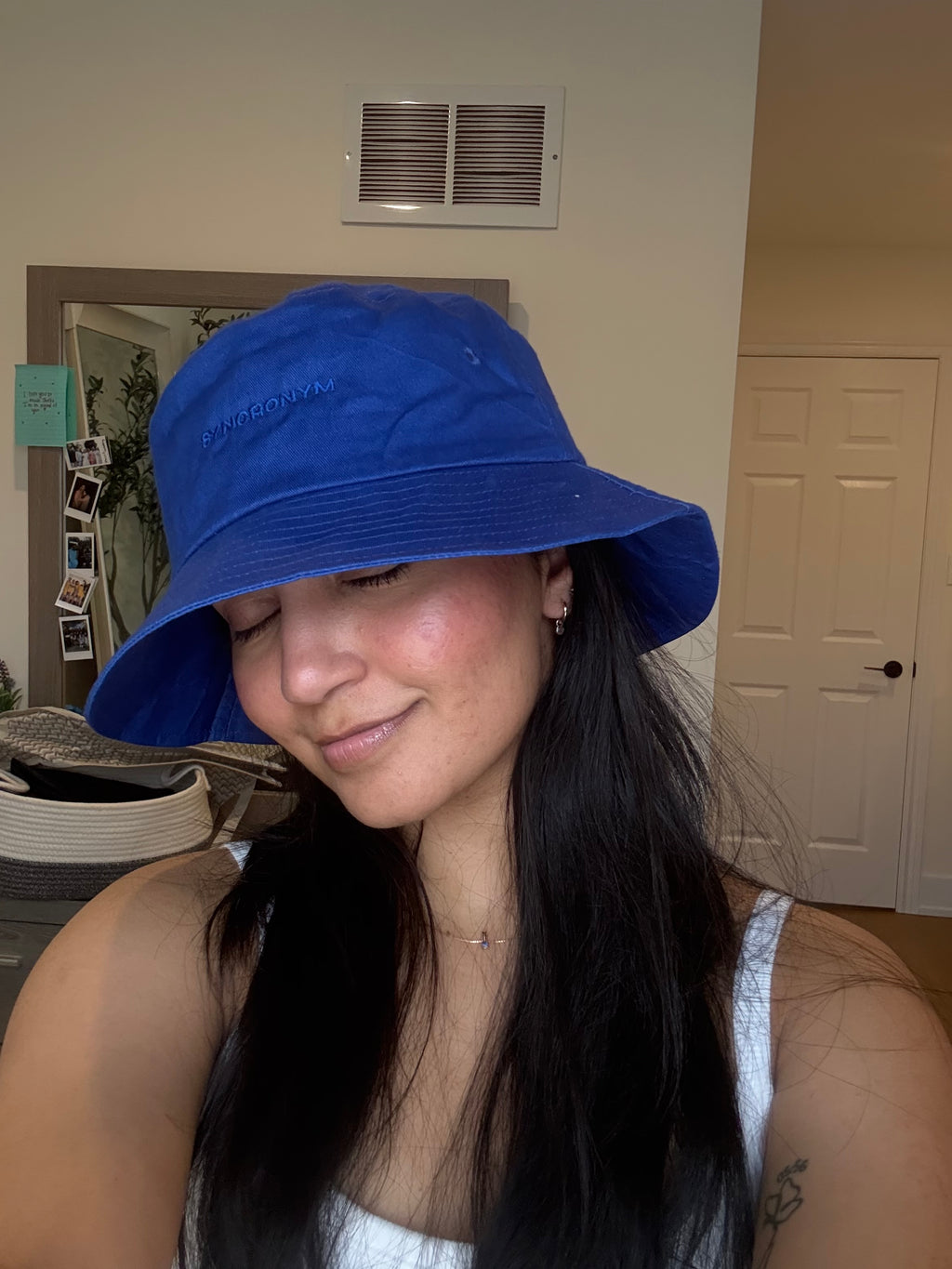 Surfside Blue - Blue Cotton Unisex Bucket Hat
