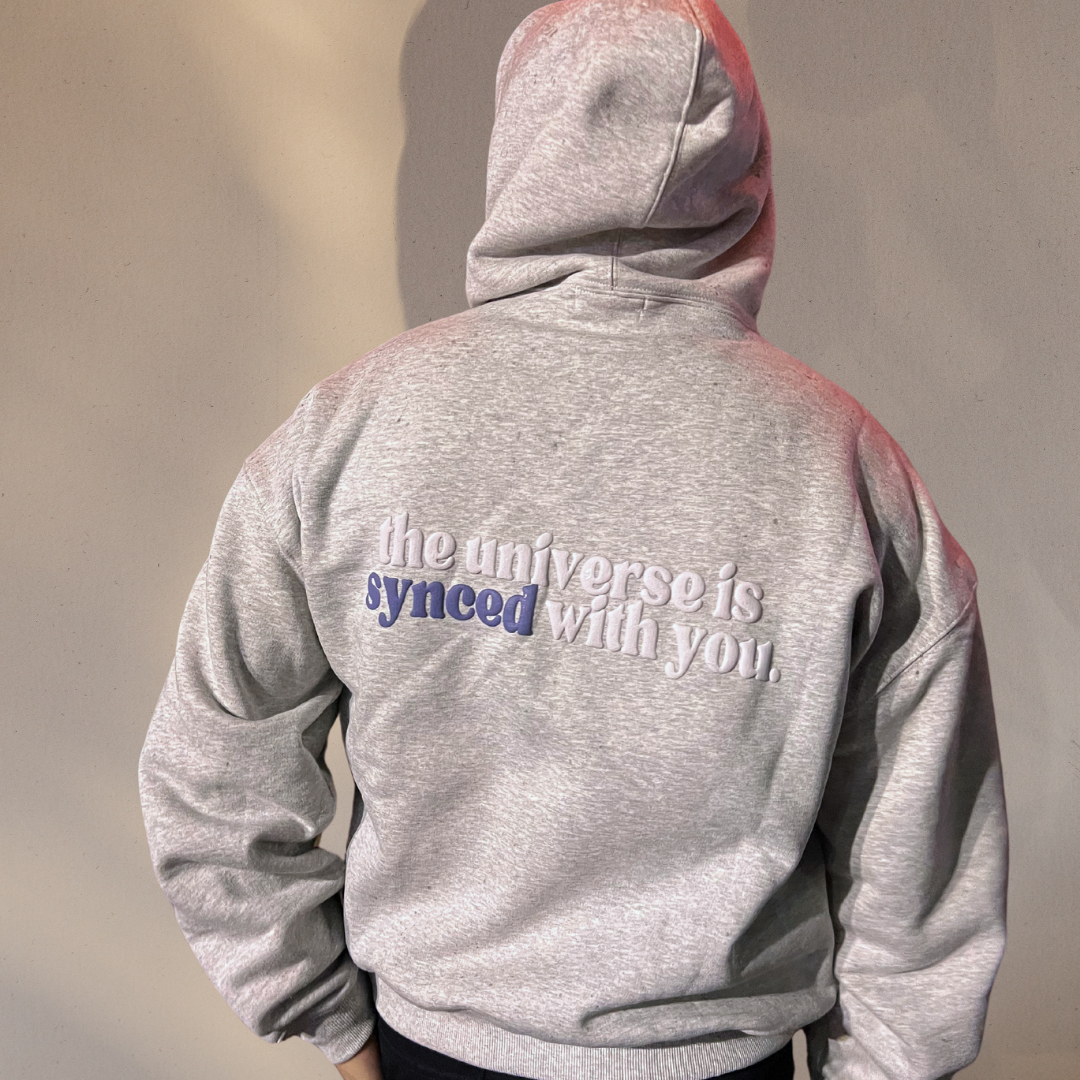 Synced with you CLOUD GREY Hoodie Syncronym