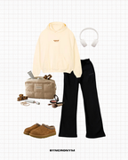 Synced with you BUTTER CREAM Hoodie