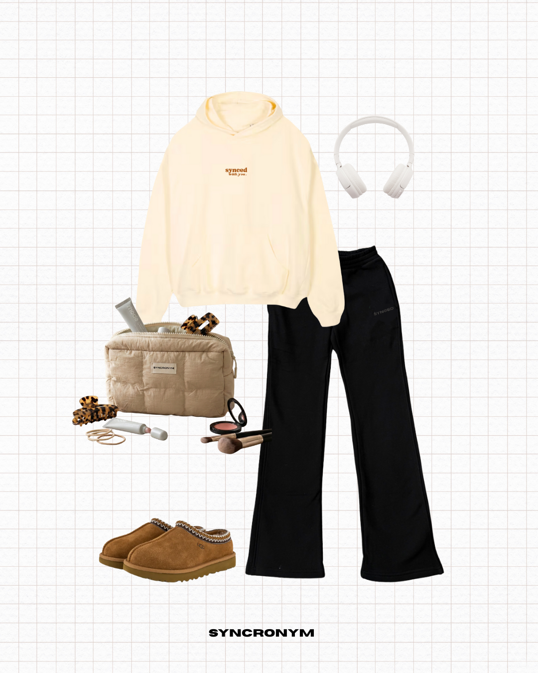 Midnight Black Flared Joggers - Womens