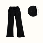 Midnight Black Flared Joggers - Womens