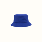 blue bucket hat
