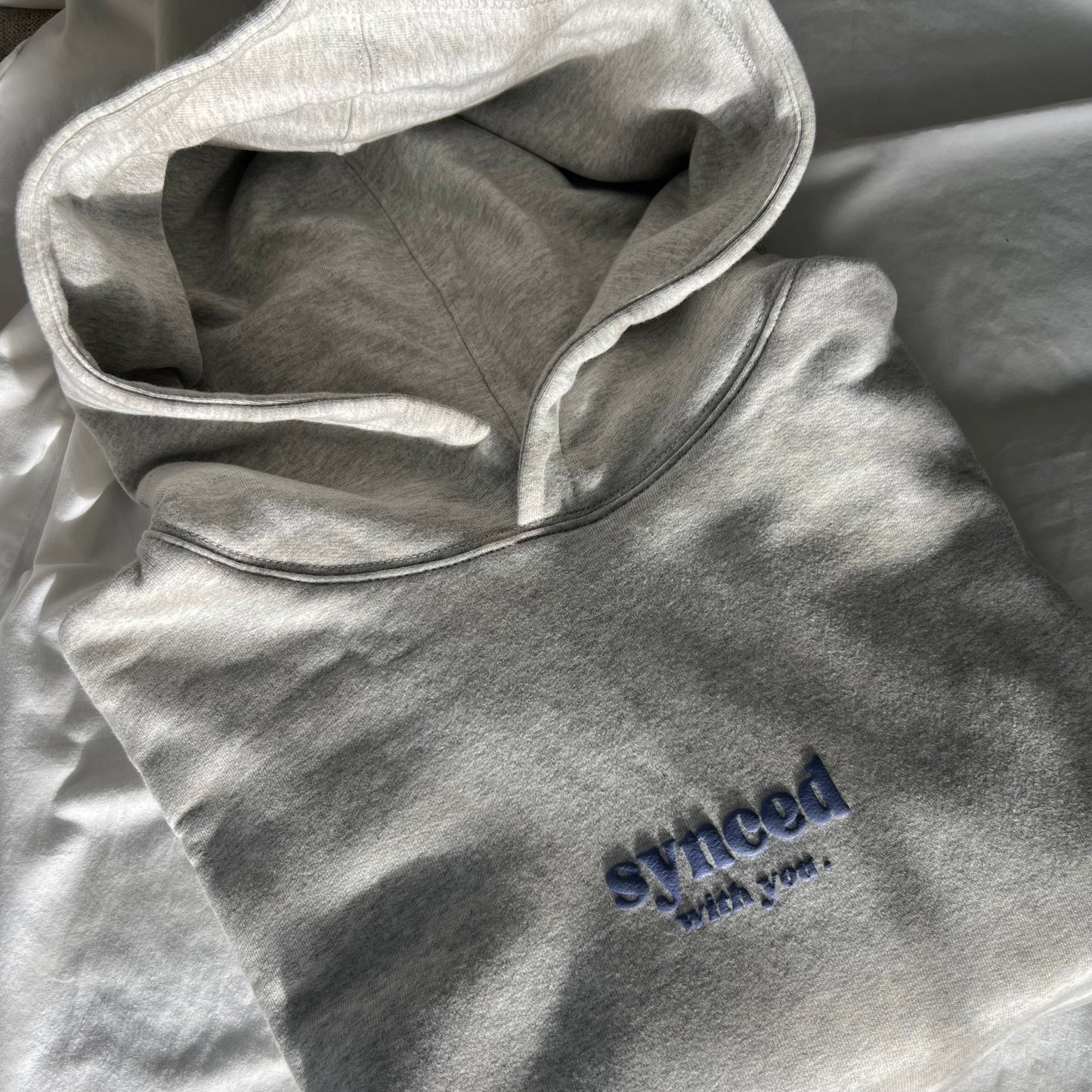 Synced with you CLOUD GREY Hoodie