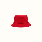 Red bucket hat