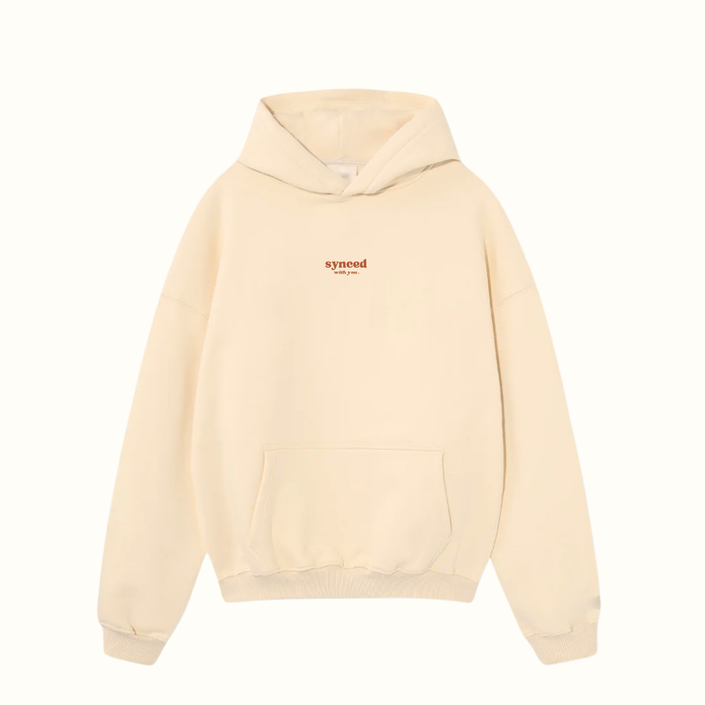 Synced with you BUTTER CREAM Hoodie