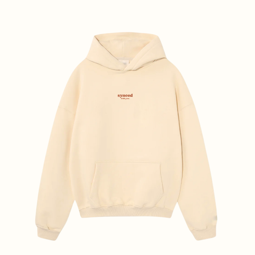 Synced with you BUTTER CREAM Hoodie