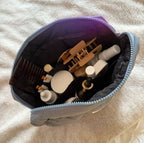 Storm Blue-Grey Puffer Mini Pouch