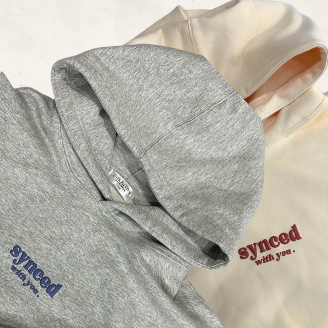 Synced with you CLOUD GREY Hoodie